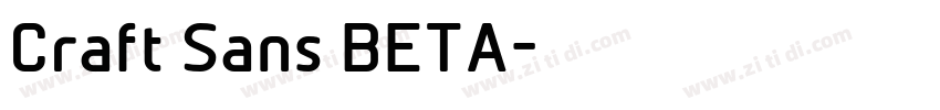 Craft Sans BETA字体转换